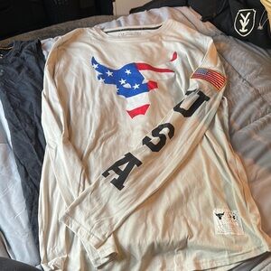 The Rock Under Armour long sleeve and tank